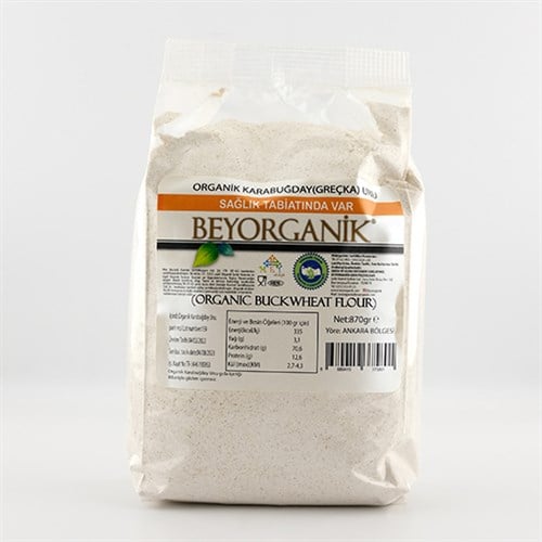 Organik Çiğ Karabuğday Unu (1000 gr) Beyorganik(Pestisit ve Aflatoksin Analizli)