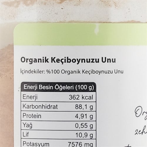 Organik Keçiboynuzu Unu (250 gr) OG
