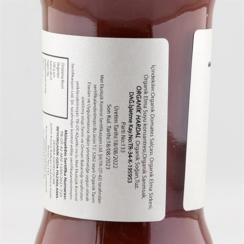 Organik Ketçap,Tatlı (300 gr) Beyorganik