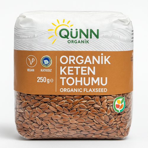 Organik Keten Tohumu  (250 GR ) Qünn