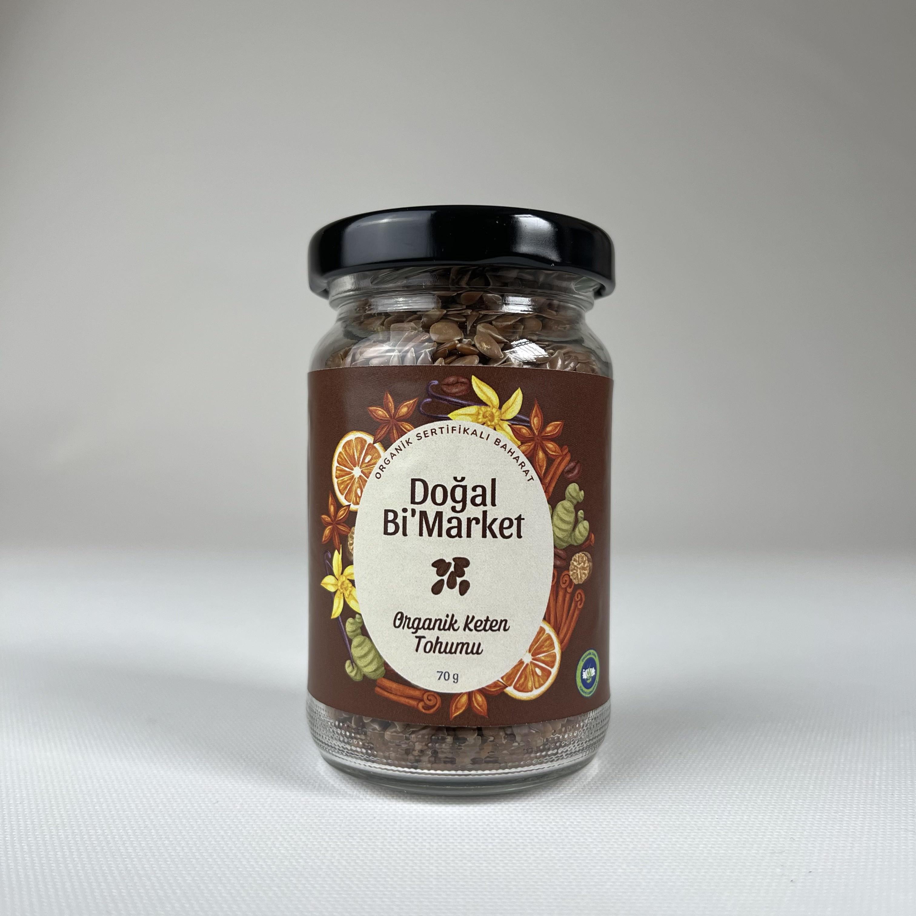 Organik Keten Tohumu (70 gr) Doğal BiMarket