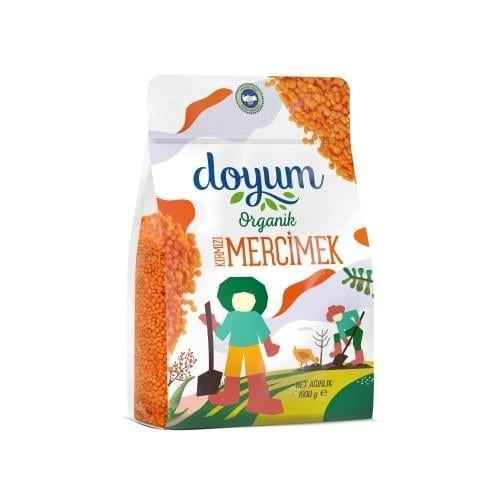 Organik Kırmızı Mercimek (1 kg) Doyum