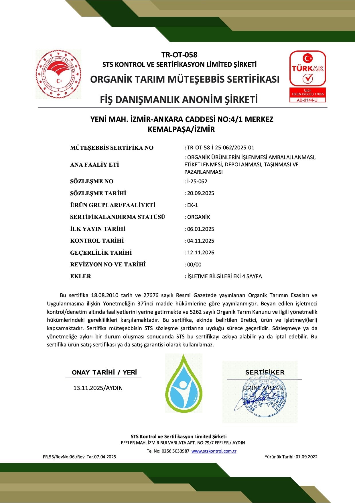Organik Kuru Fasulye (1 kg) Orgibite
