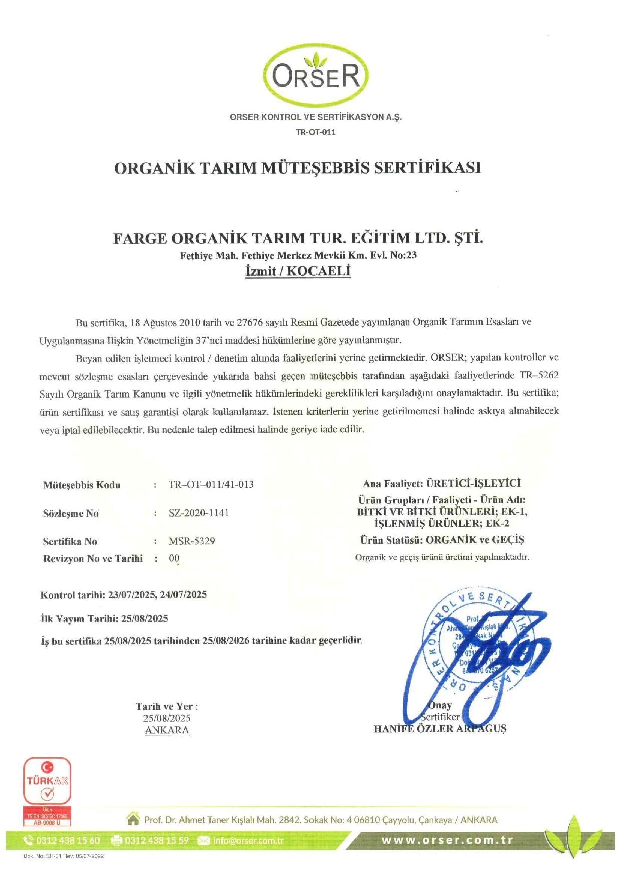 Organik Lahana Turşusu, Sauerkraut (600 gr) Farge