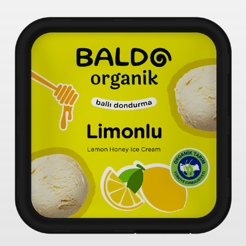 Organik Limonlu Dondurma (400 gr) Baldo