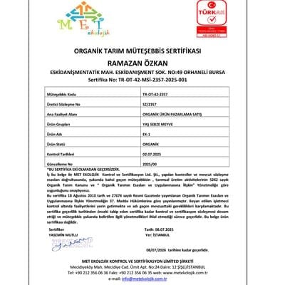 Organik Maydanoz (demet) Salih Özkan Çiftliği-Bursa