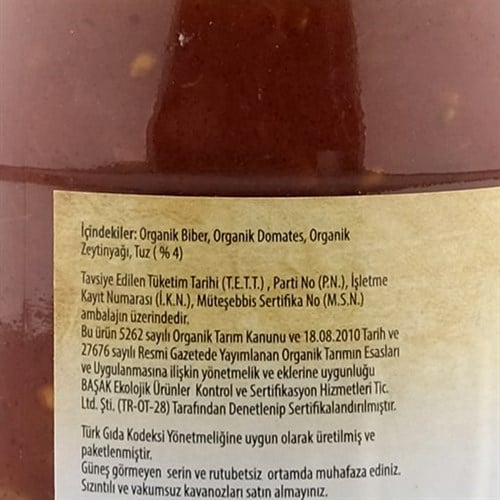 Organik Menemen Harcı (345 gr) Egenin