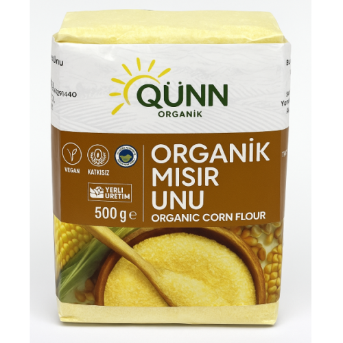 Organik Mısır unu (500 GR ) Qünn