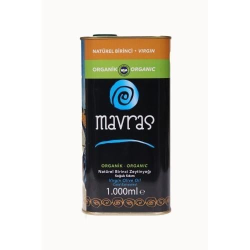Organik Natürel Birinci Zeytinyağı, Soğuk Sıkım (1 litre) Mavras