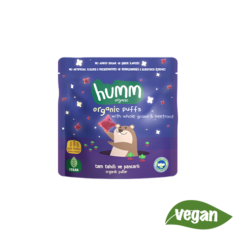 Organik Pancarlı ve Tam Tahıllı Puflar (30 gr) Humm