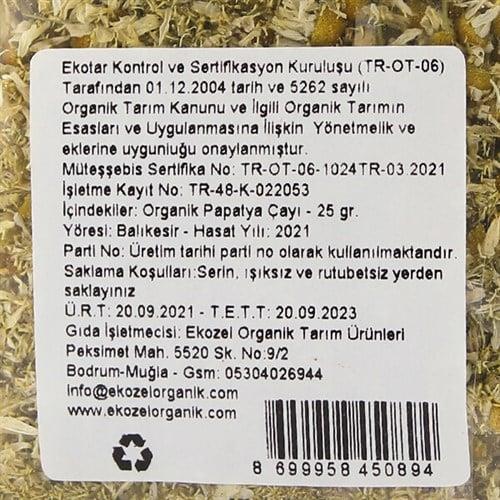 Organik Papatya Çayı (25 gr) Ekozel