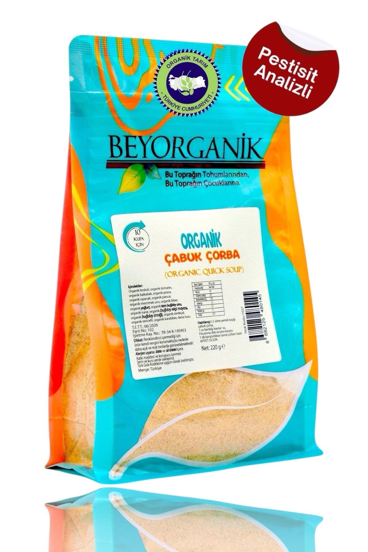 Organik Probiyotik Çabuk Kış Çorbası,10 Kupa İçin (220 gr) Beyorganik