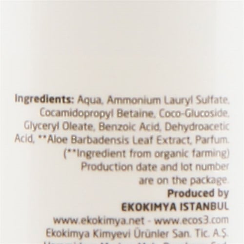 Organik Sıvı Sabun, Aloe Vera (500 ml) Ecos3