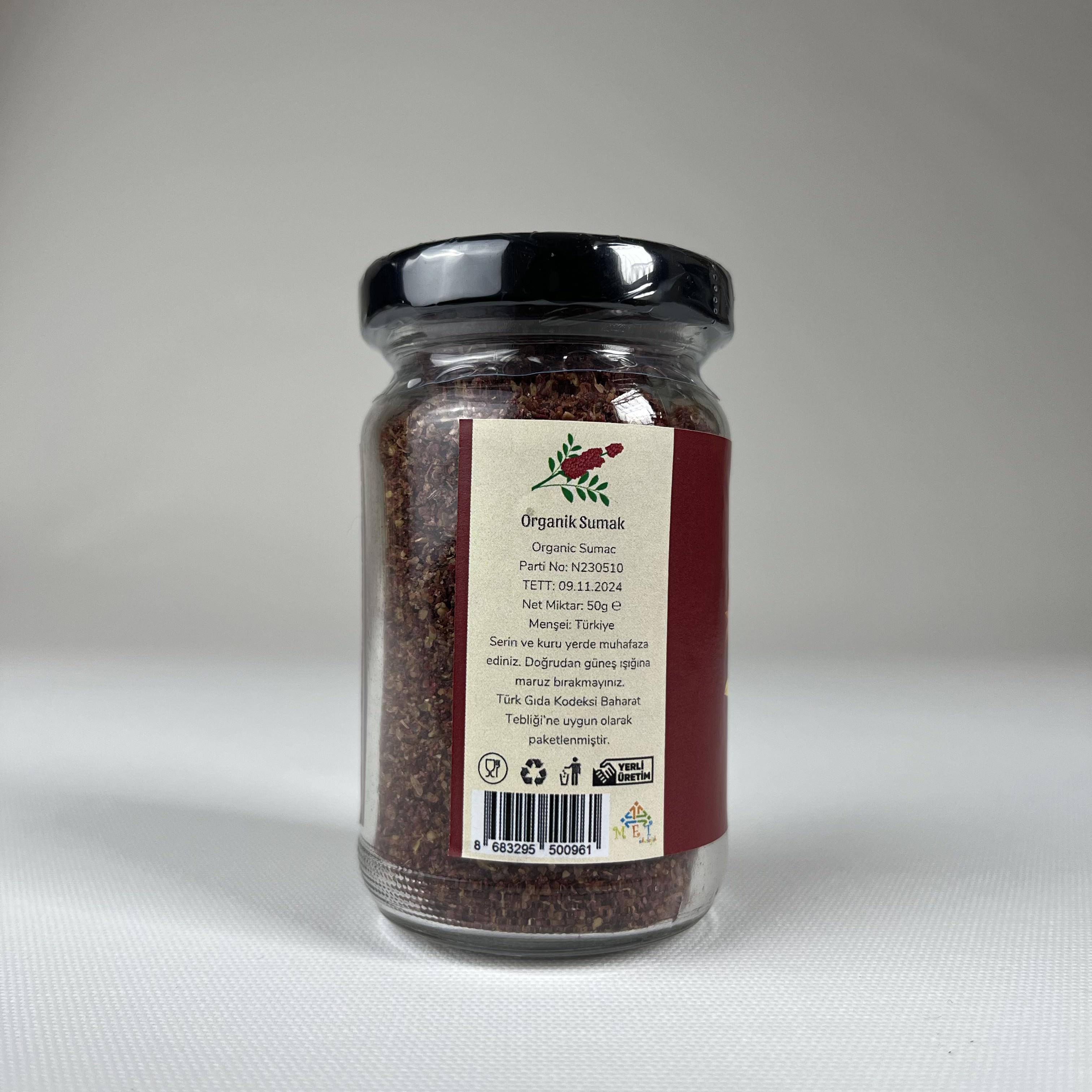 Organik Sumak (50 gr) Doğal BiMarket