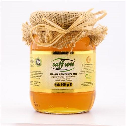 Organik Süzme Çiçek Balı (240 gr), Saff1011