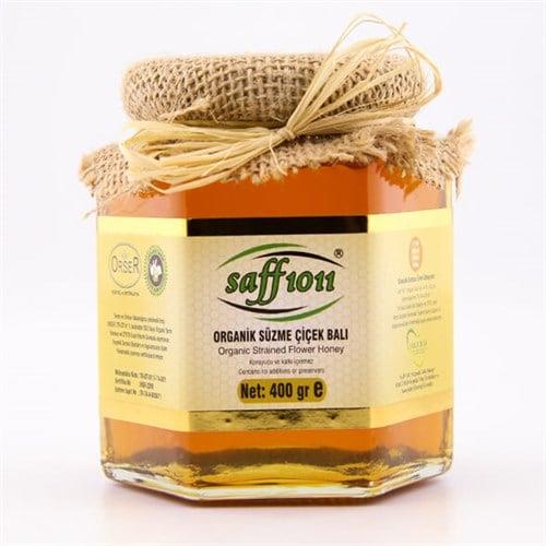 Organik Süzme Çiçek Balı (400 gr), Saff1011
