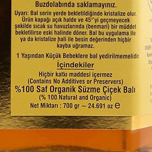 Organik Süzme Çiçek Balı (700 gr), Saff1011