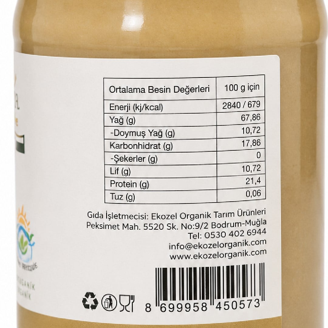 Organik Tahin (600 g) Ekozel