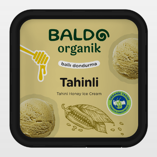 Organik Tahinli Dondurma (400 gr) Baldo