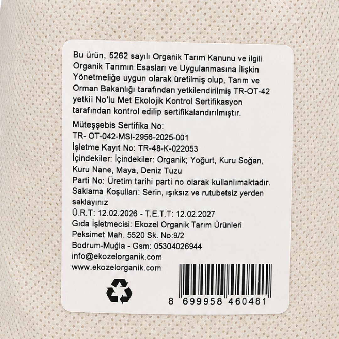 Organik Tarhana (adet) Ekozel