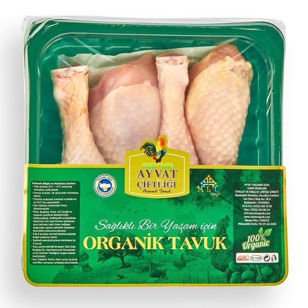 Organik Tavuk Baget (500 gr) Ayvat Çiftliği