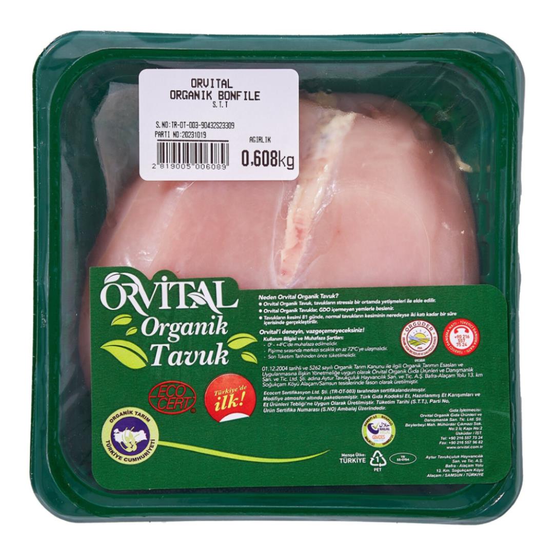 Organik Tavuk Bonfile (750 gr) Orvital