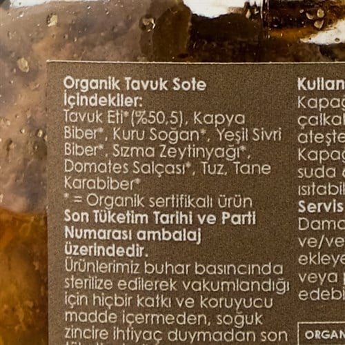 Organik Tavuk Sote (260 gr) Magida