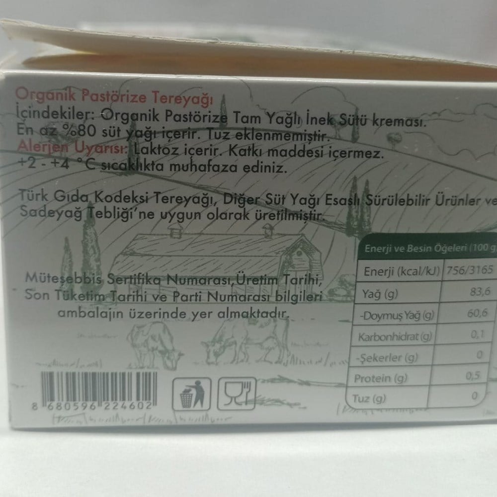Organik Tereyağı (400 gr) Raya