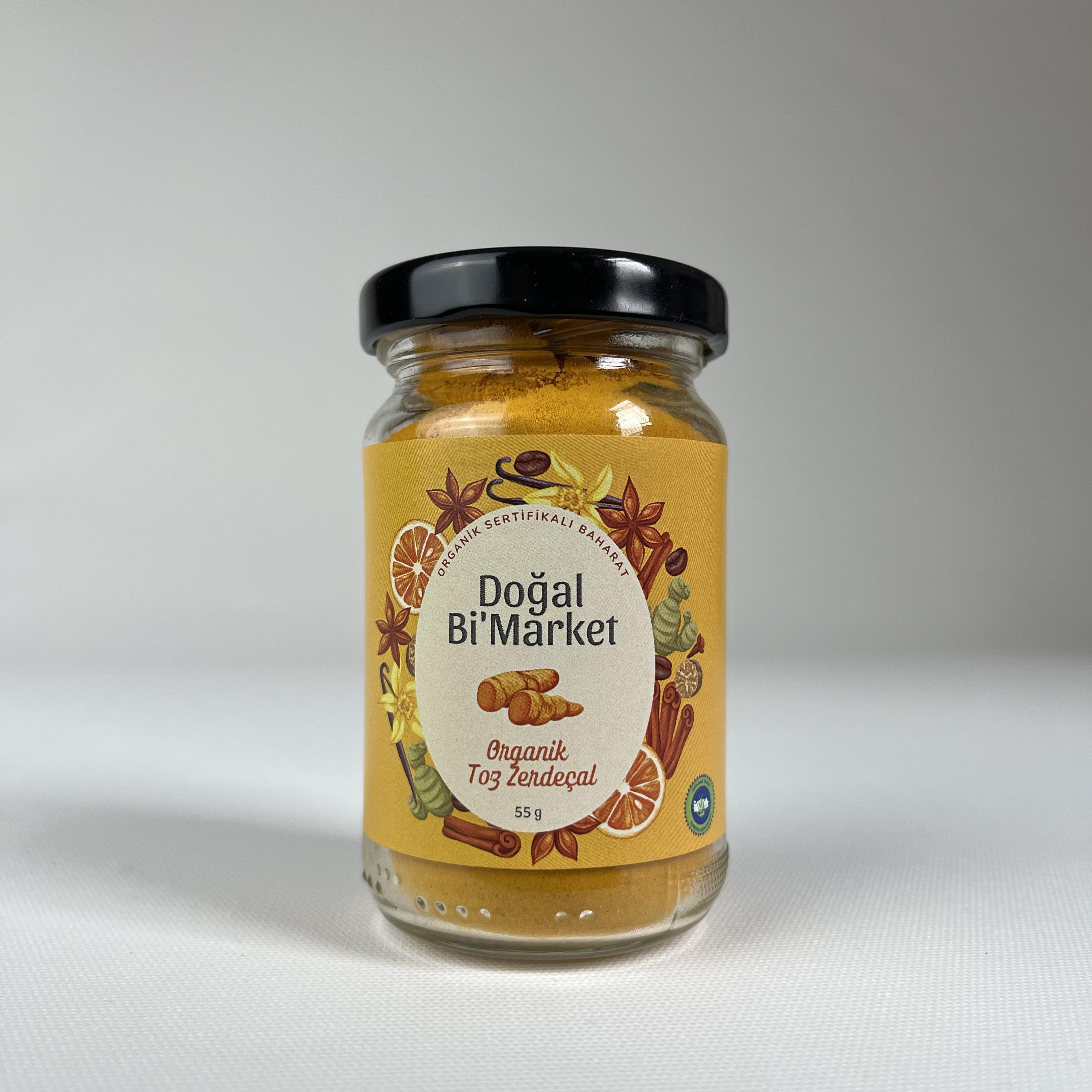 Organik Toz Zerdeçal (55 gr) Doğal BiMarket