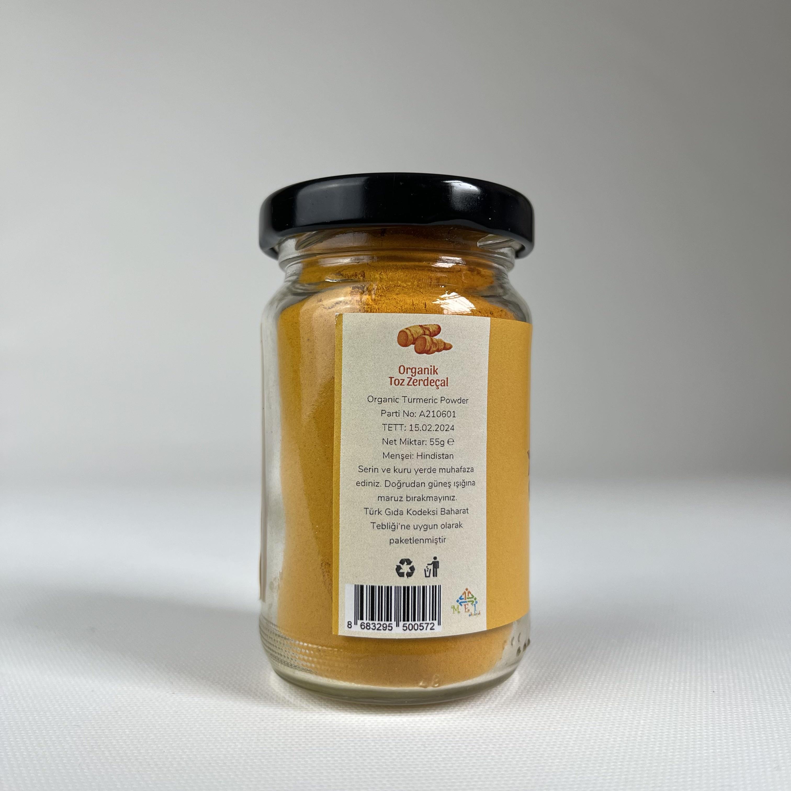 Organik Toz Zerdeçal (55 gr) Doğal BiMarket