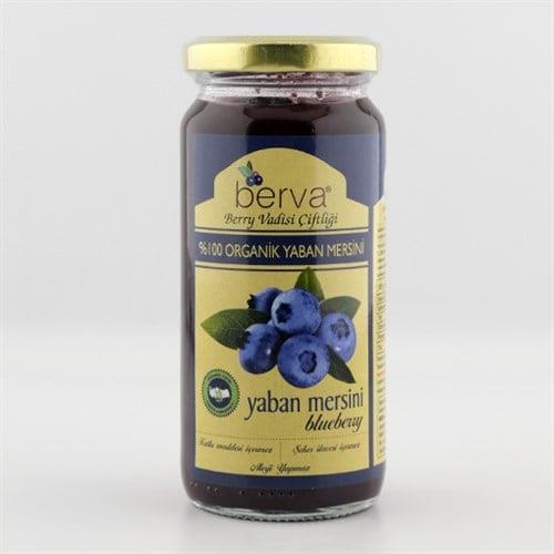 Organik Yaban Mersini Konservesi, Şeker ilavesiz (230 gr) Berva