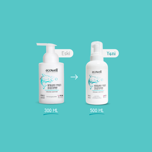 Organik Yenidoğan Köpük Şampuan (500 ml) Ecowell
