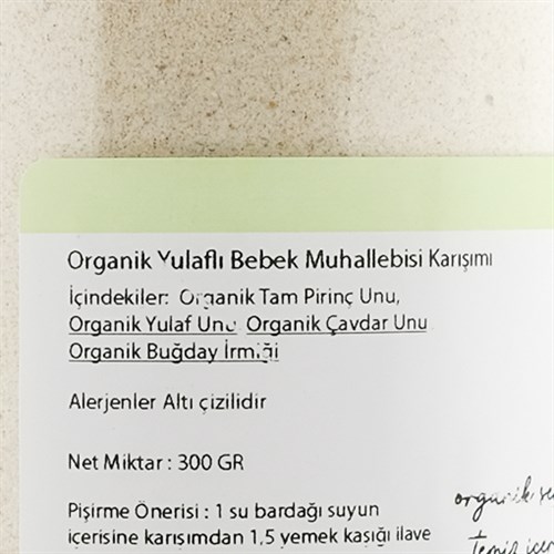 Organik Yulaflı Bebek Muhallebi Karışımı (300 gr) OG