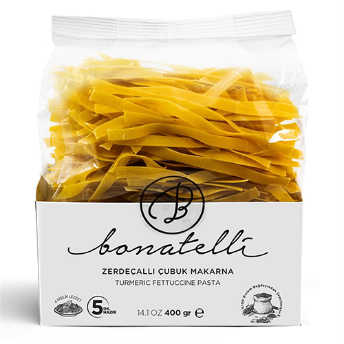 Organik Zerdeçallı Çubuk Makarna (400 gr) Bonatelli