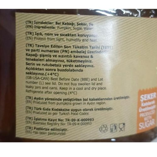 Parmak Kıtır Kabak Tatlısı ( 400 Gr ) Aybalım