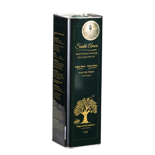 Premium Erken Hasat Soğuk Sıkım Natürel Sızma Zeytinyağı (2 LT) Sadık Amca