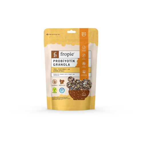 Probiyotik Granola  - Yer Fıstıklı & Çikolatalı (200 gr) Fropie