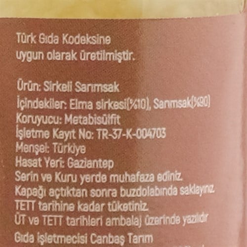 Sirkeli Sarımsak (100 gr) Canbaş