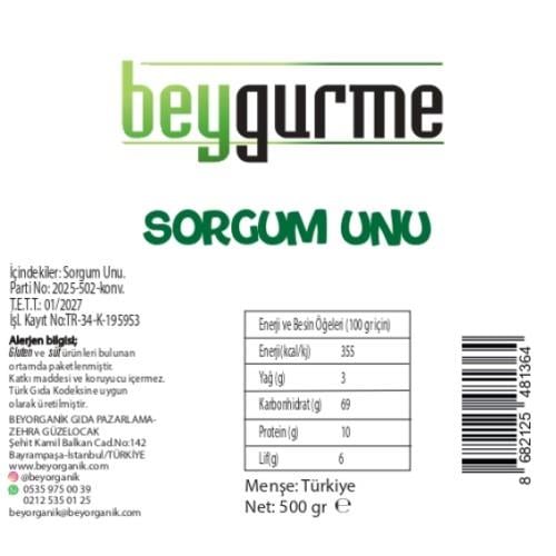 Sorgum Unu (500gr) Beygurme