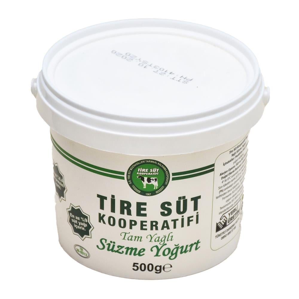 Süzme Yoğurt (500 gr) Tire Süt Koop.