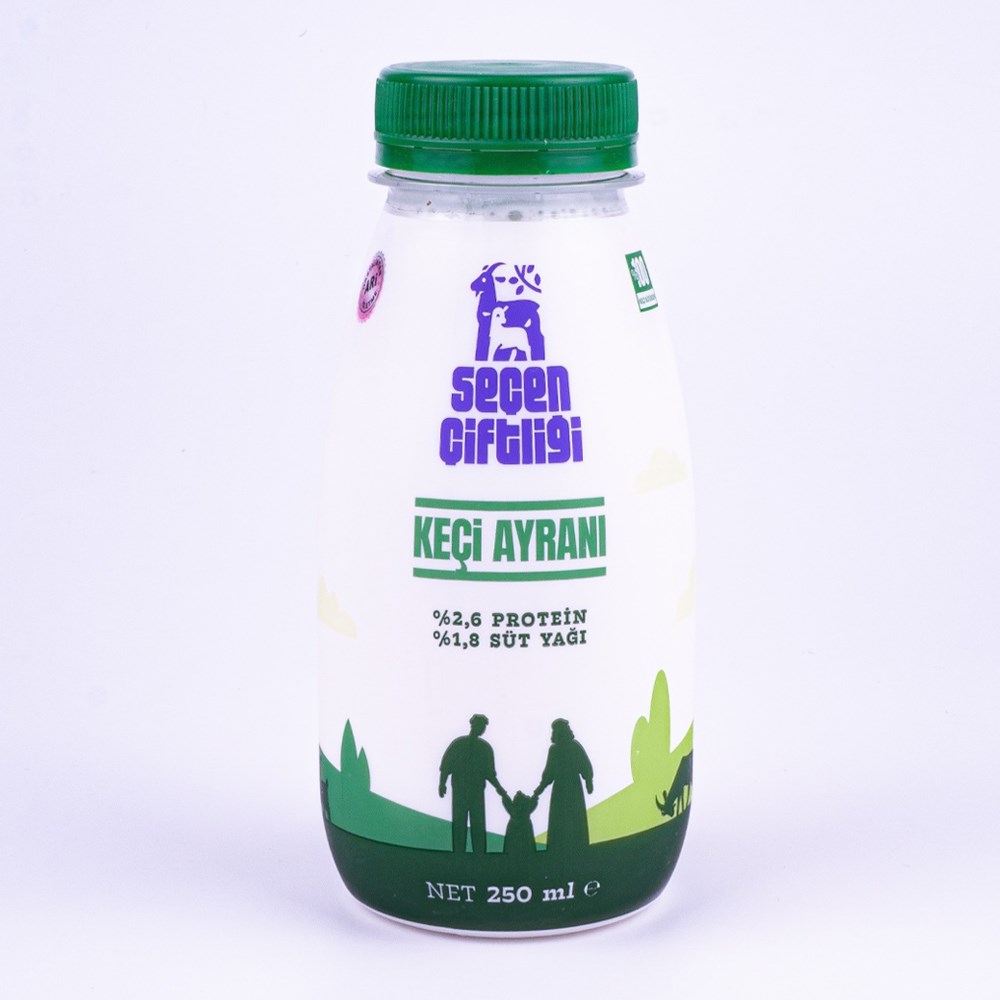 Tam Yağlı Keçi Ayranı (250 ml) Seçen Çiftliği