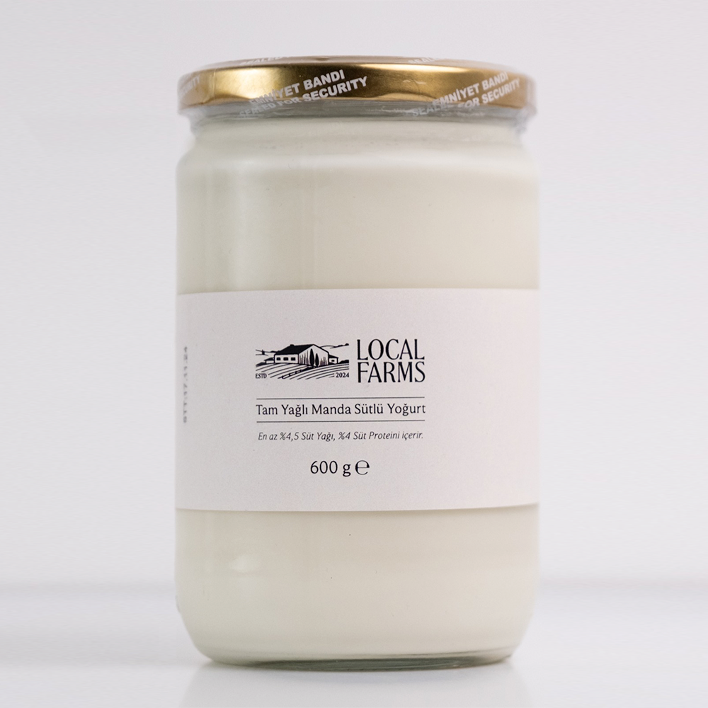 Tam Yağlı Manda Yoğurdu (600 gr) Local Farms
