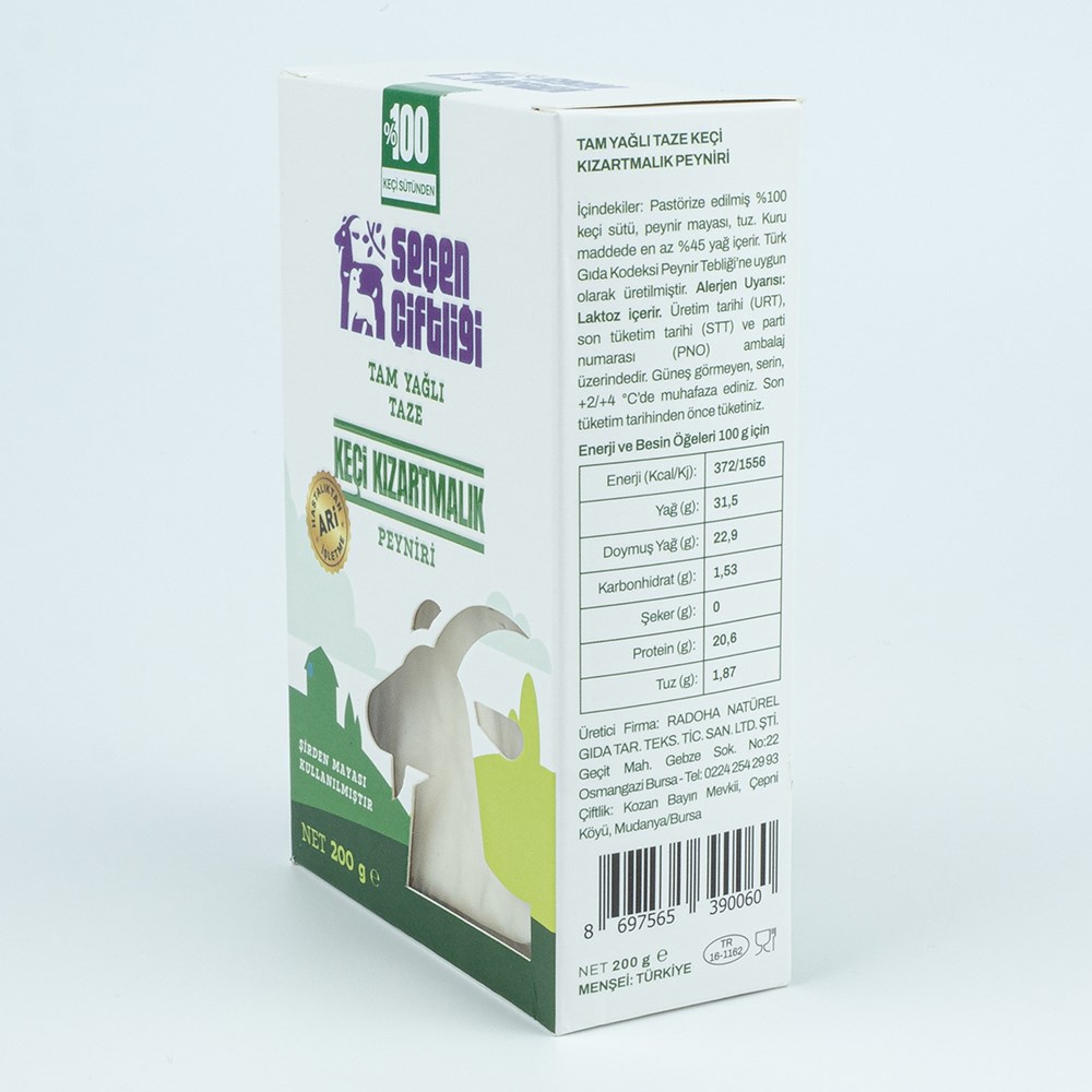 Tam Yağlı Taze Keçi Kızartmalık Peynir (200 g) Seçen Çiftliği