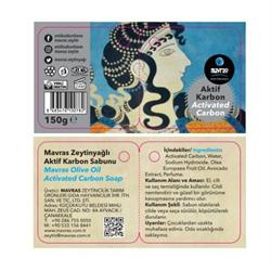 Aktif Karbon Zeytinyağı Sabunu (150 gr) Mavras