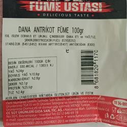 Dana Antrikot Füme Dilim (100 gr) Füme Ustası