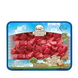 Dana Kuşbaşı Yağsız (500 gr) Amasya Et Ürünleri görseli.