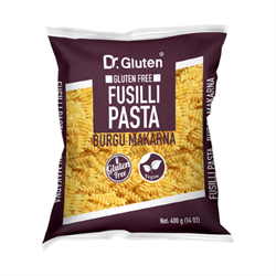 Dr.Gluten Glutensiz Burgu Makarna Fusulli (400gr) görseli.