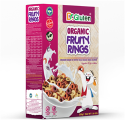 Dr.Gluten Organik Meyveli Halka Tahıl Gevreği (225gr) görseli.