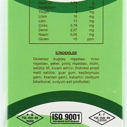 Düşük Proteinli GNK Glutensiz Nişastalı Karışım Un (1 kg) İhe