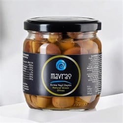 Edremit Tipi Kırma Yeşil Zeytin (250 gr) Mavras
